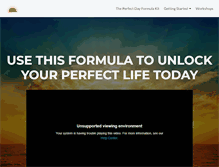 Tablet Screenshot of perfectdayformula.com
